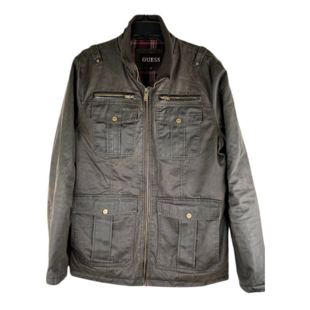 Guess vintage brown leather jacket
